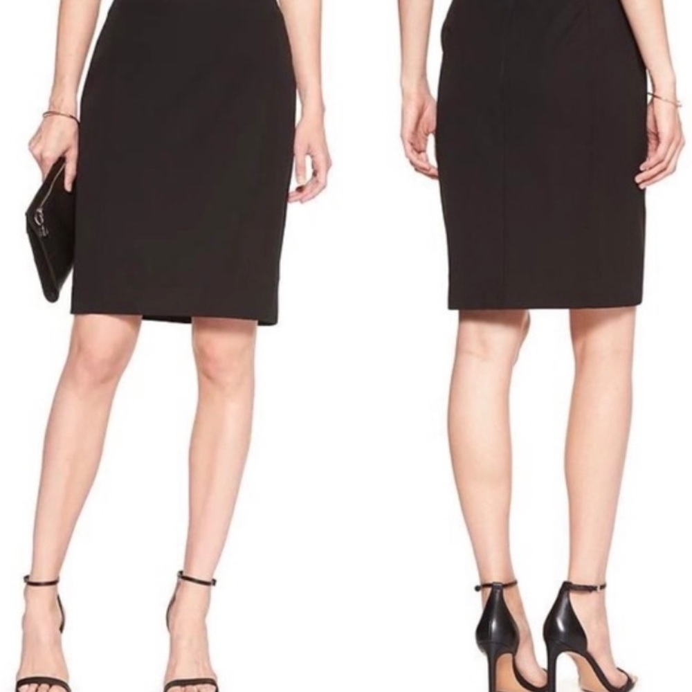 Banana Republic Petite Black Pencil Skirt
